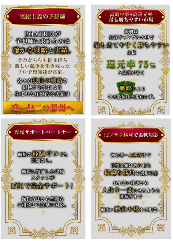 ボートリオの特徴